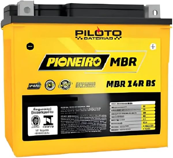 Bateria Moto Pioneiro MBR14R-BS 13Ah (YTX14L-BS)