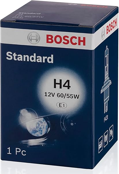 Bosch Lâmpada de Farol H4 Bosch Pure Light 12V 60/55W Halógena