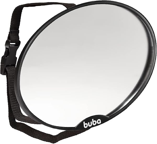 BUBA Espelho Retrovisor para Banco Traseiro, Preto