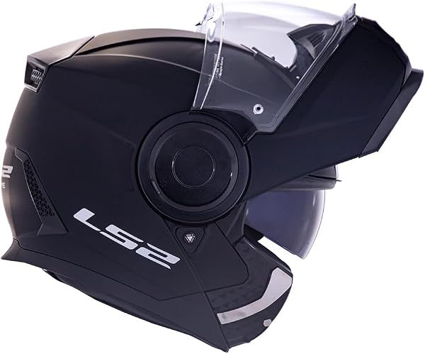 Capacete Escamoteável LS2 Scope Monocolor Preto Fosco