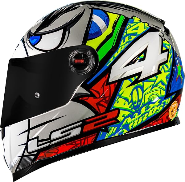 Capacete Ls2 Ff358 Alex Barros Prata Fechado