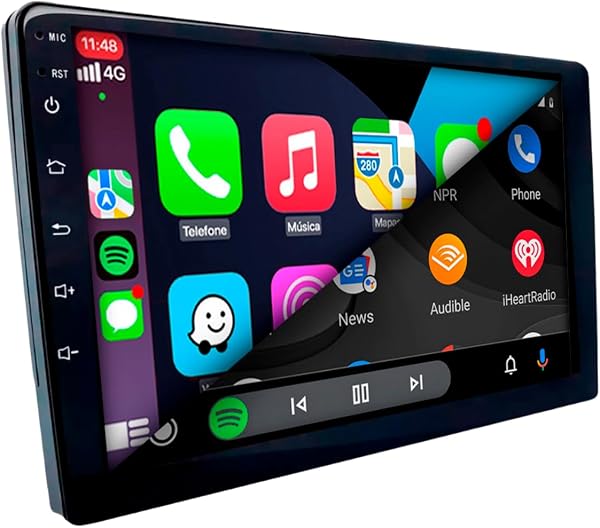 Central Multimídia MP5 2 DIN Tela IPS 9 polegadas Full Touch H-TECH HT-9125CA