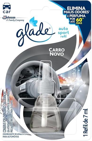 Desodorizador Glade Auto Sport Carro Novo Refil 7ml