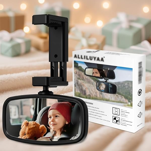 KERHAND Espelho Retrovisor Bebê Carro 360° Inquebrável