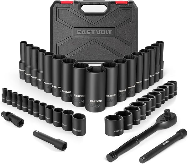 Kits de Soquetes Eastvolt ASK06 com 46 Peças