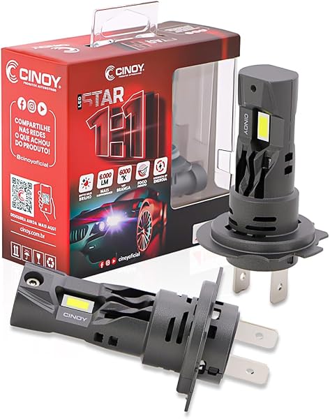 Lâmpada Super Led Mini Cinoy Star 6000k H7 30w 6000lm