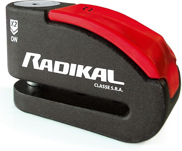 RADIKAL RK15 Trava de Disco para Moto com Alarme